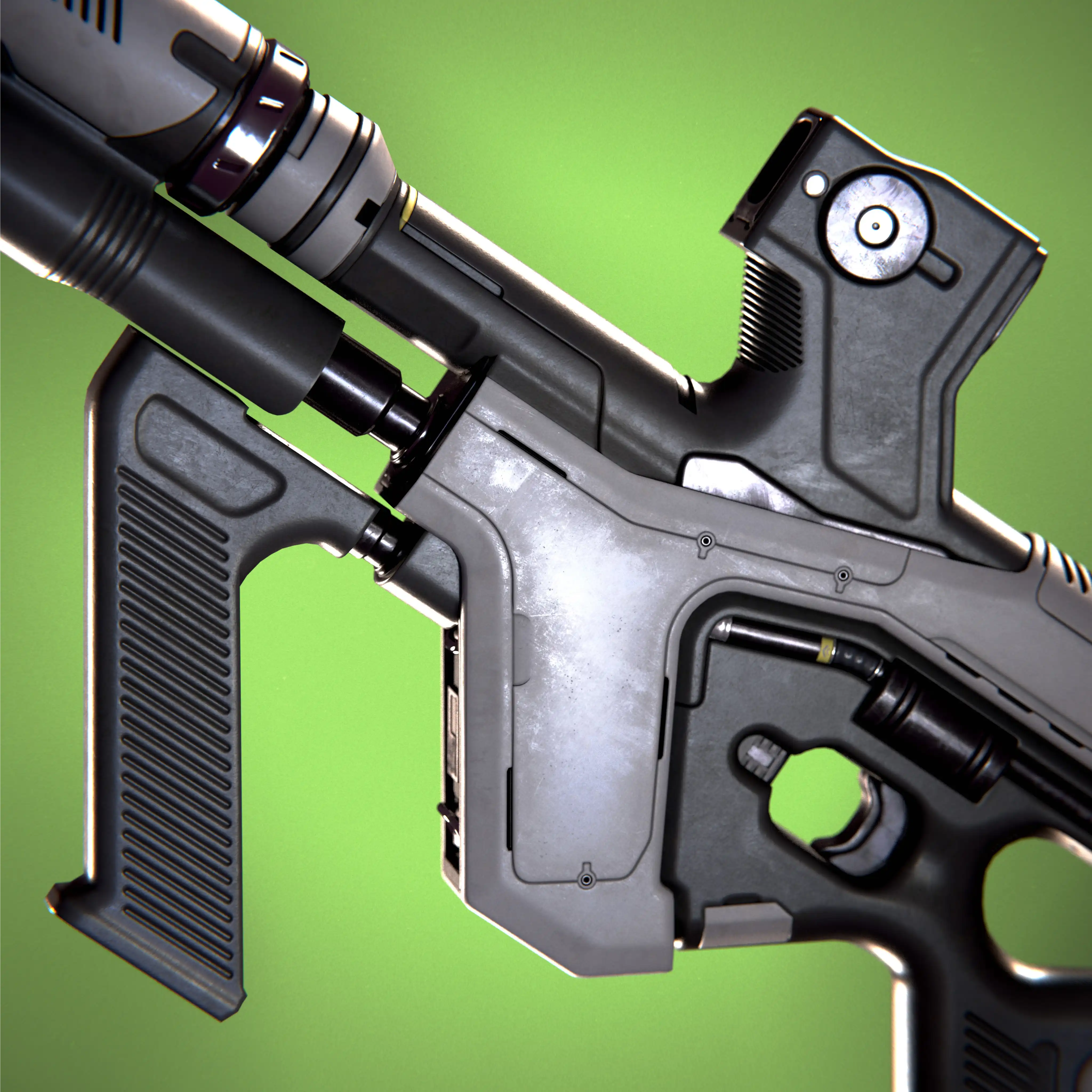 Sci-Fi Gun (Game Ready)