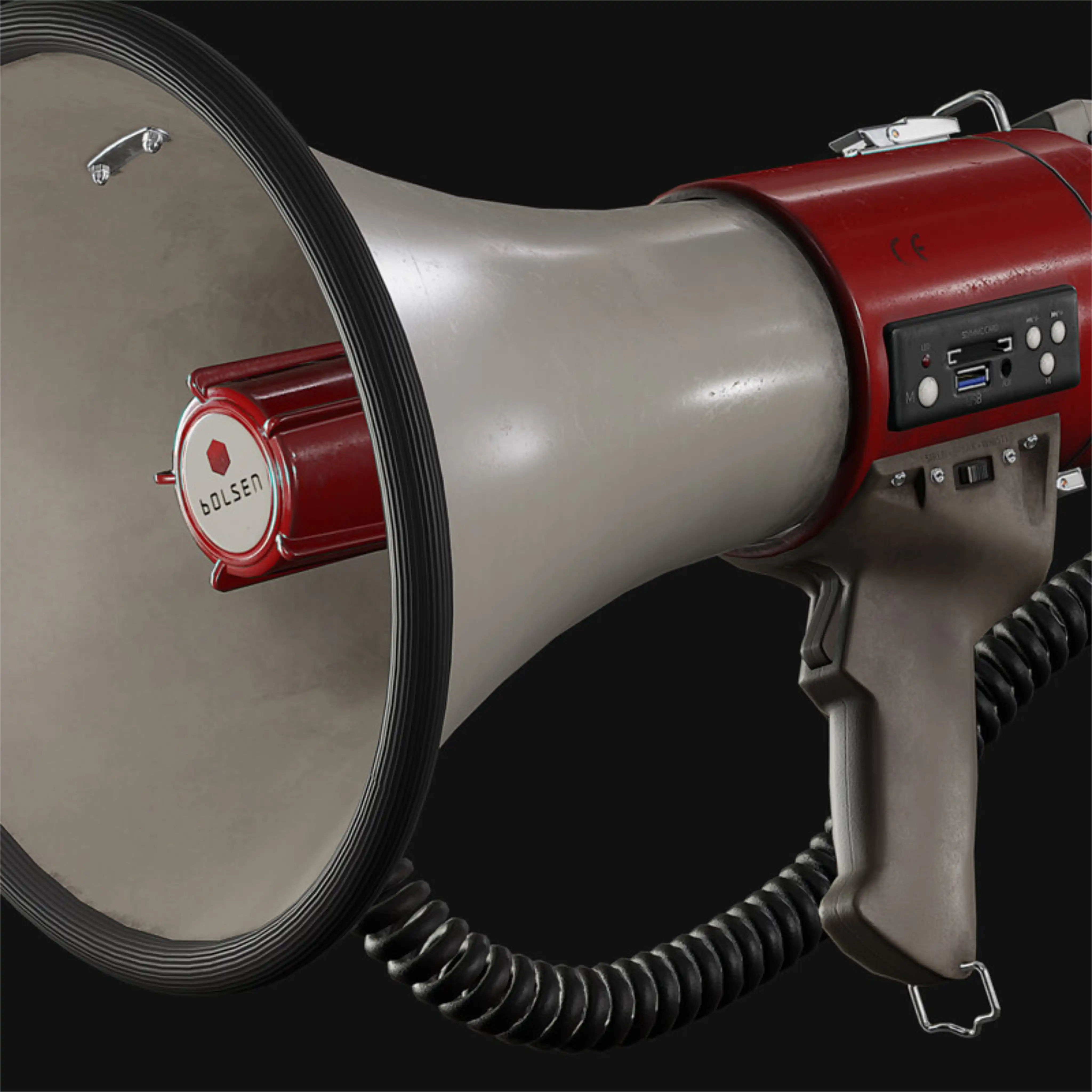 Polsen MP-25 Megaphone (Game Ready)