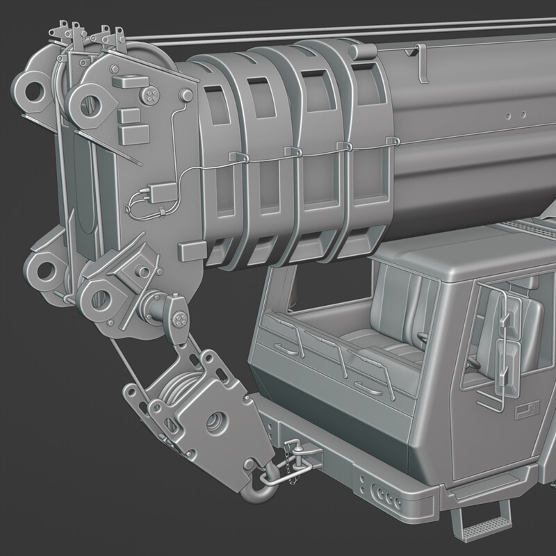 Mobile & Tower Crane (High Poly)